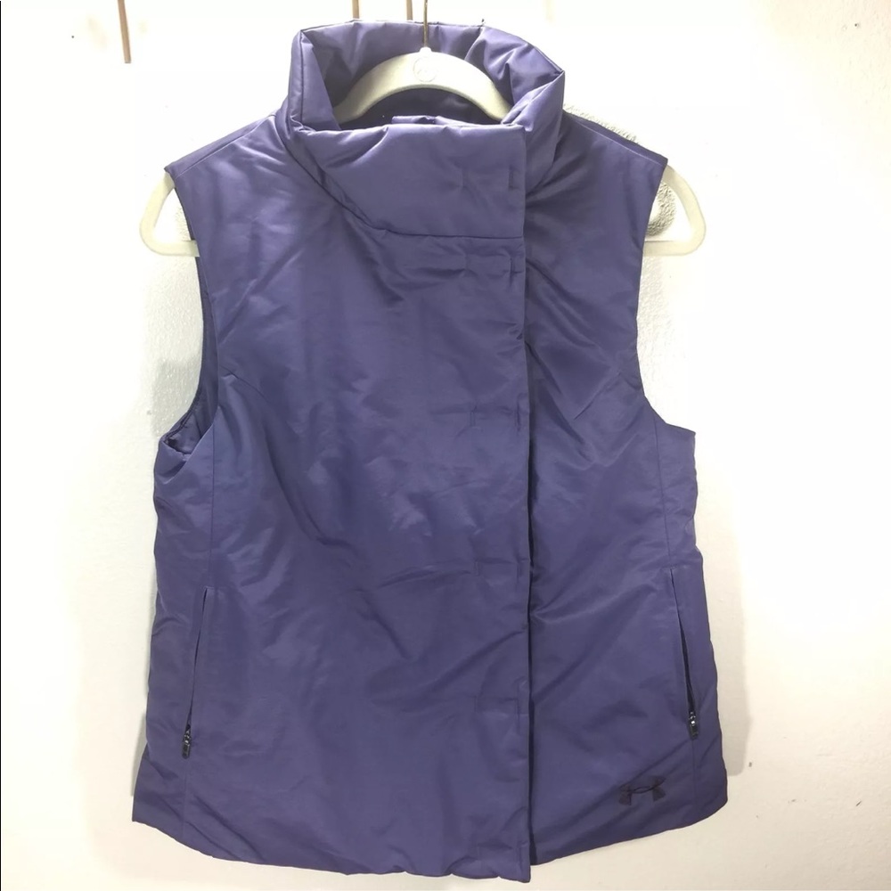 Under armour quilted vest purple